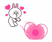 throwing throw away throwing hearts hearts bunny