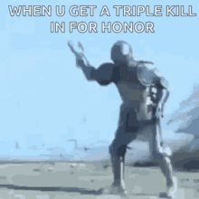 when you get a triple kill knight dance wacky wiggle