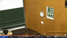 a clock on a wall with a sign that says wij zijn tegen zwerfvuil on it