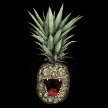 Pineapple Attack GIF - Pineapple Attack Bite GIFs