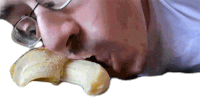 Eating Banana Ricky Berwick Sticker - Eating Banana Ricky Berwick Gobble Stickers