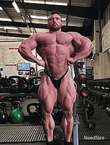 luke sandoe bodybuilder posing chest