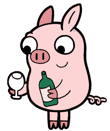 laculpa drink wine pig