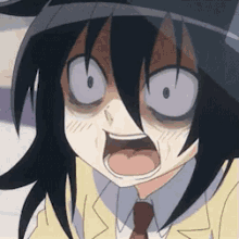 Tomoko Shocked GIF - Tomoko Shocked Scared GIFs