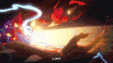 a video game screen says luke in the upper left corner