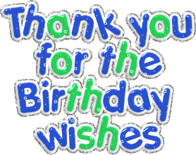 Thank You For The Birthday Wishes Sticker - Thank You For The Birthday Wishes Stickers