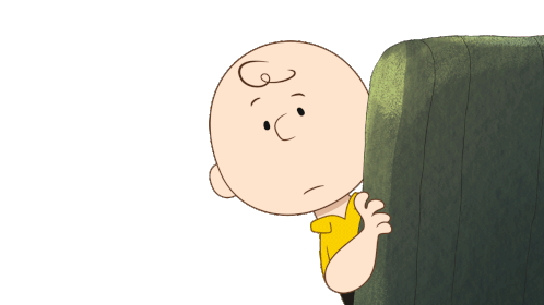 Hiding Charlie Brown Sticker - Hiding Charlie Brown Snoopy Stickers