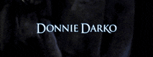 a poster for donnie darko features a statue