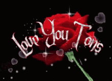 Love You Tons Love You Rose GIF - Love You Tons Love You Rose Love You Hearts GIFs