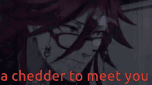 Chedder To Meet You Cheesed To Meet You GIF - Chedder To Meet You Cheesed To Meet You Black Butler GIFs