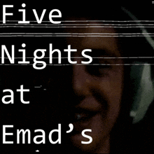 a poster for five nights at emad 's