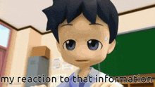 My Reaction To That Information Shinji GIF