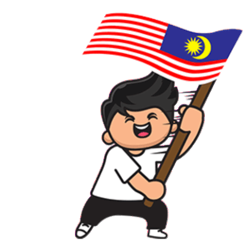 Malaysia Flag Jalur Gemilang Sticker - Malaysia Flag Jalur Gemilang Stickers