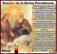 oracion divina providencia prayer sparkle