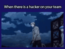 When There Is A Hacker On Your Team Flying Away GIF