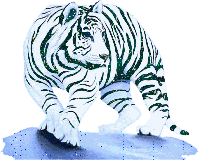 Tiger White Tiger Sticker - Tiger White Tiger Sparkle Stickers