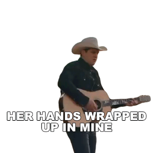 Her Hands Wrapped Up In Mine Jon Pardi Sticker - Her Hands Wrapped Up In Mine Jon Pardi Aint Always The Cowboy Song Stickers