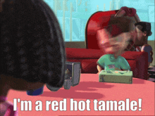 a red hot tamale is being advertised in a cartoon