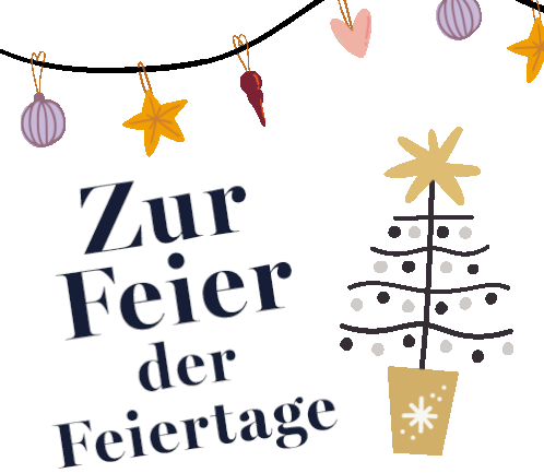 Heine Feiertag Sticker - Heine Feiertag Weihnachtsbaum Stickers