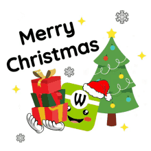 holiday jingle bell snow santa claus christmas tree