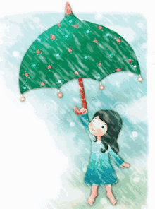 rain shower girl
