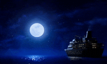 ночь море GIF - ночь море лайнер GIFs