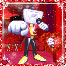 a picture of a cartoon character with the word sexy on the bottom right