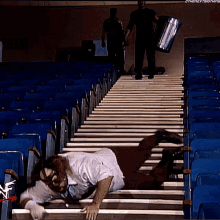 mankind mick foley falling off stairs the rock wwe