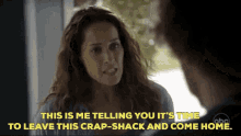 Andy Herrera This Is Me Telling You Its To Leave This Crap Shack GIF