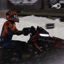 Driving Snowmobile Red Bull GIF - Driving Snowmobile Red Bull Snocross Racing GIFs