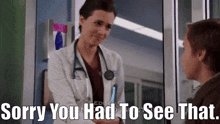 Chicago Med Natalie Manning GIF - Chicago Med Natalie Manning Sorry You Had To See That GIFs