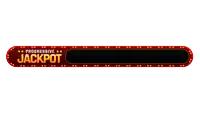 a red sign that says progressive jackpot on a white background