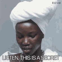 Listen This Is A Secret Anok Yai GIF - Listen This Is A Secret Anok Yai Harpers Bazaar GIFs