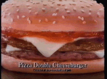 Burger King Pizza Double Cheeseburger GIF - Burger King Pizza Double Cheeseburger Fast Food GIFs
