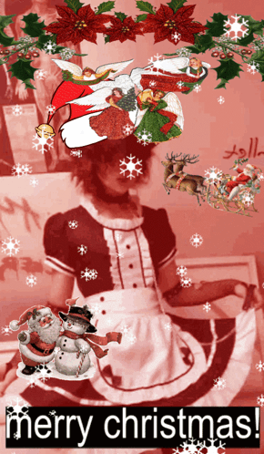 A robot with a sign that says merry christmas on it - ストラップ