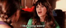 Weird Jess GIF - Weird Jess I Like Being Weird GIFs
