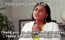 Thanks So Much Mindy Kaling GIF - Thanks So Much Mindy Kaling Mindy Project GIFs