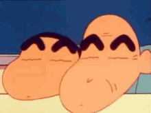 Shinchan And Gramps Eyebrow GIF - Shin Chan Anime Japanese GIFs