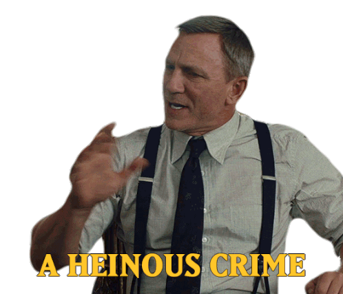 A Heinous Crime Crime Sticker - A Heinous Crime Crime Evil Stickers