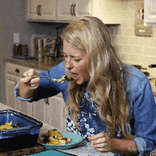 Eating Jill Dalton GIF - Eating Jill Dalton The Whole Food Plant Based Cooking Show GIFs