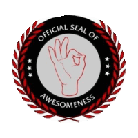 Awesome Awesomeness Sticker - Awesome Awesomeness Seal Of Approval Stickers