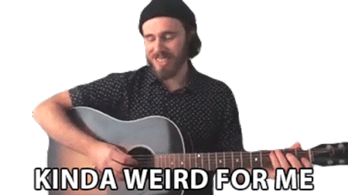 Kinda Weird For Me James Vincent Mcmorrow Sticker - Kinda Weird For Me James Vincent Mcmorrow Bit Weird For Me Stickers