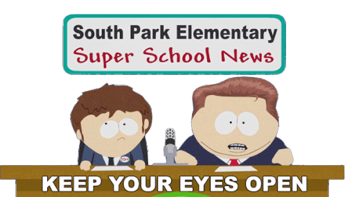 Keep Your Eyes Open Jimmy Valmer Sticker - Keep Your Eyes Open Jimmy Valmer Eric Cartman Stickers