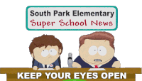 Keep Your Eyes Open Jimmy Valmer Sticker - Keep Your Eyes Open Jimmy Valmer Eric Cartman Stickers