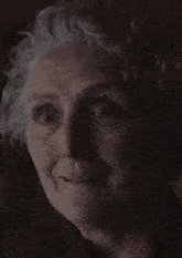 a close up of an elderly woman 's face with a caption that says nothing you can do about that