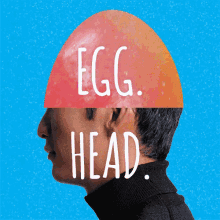 egg head smart person brainiac