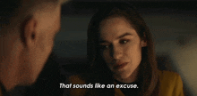 That Sounds Like An Excuse Captain Batel GIF - That Sounds Like An Excuse Captain Batel Melanie Scrofano GIFs