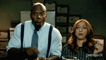 Dance Moves Terry Jeffords GIF - Dance Moves Terry Jeffords Gina Linetti GIFs