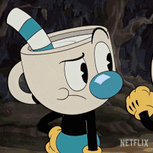 What Does That Even Mean Mugman GIF - What Does That Even Mean Mugman The Cuphead Show GIFs