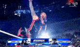 jimmy uso and carmelo hayes are competing in a smackdown match